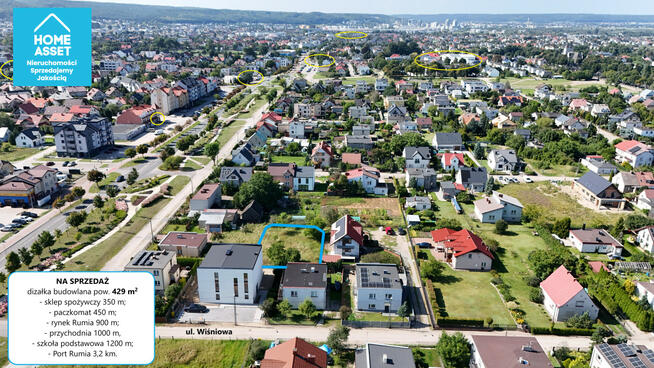 Działka budowlana Rumia, Wiśniowa