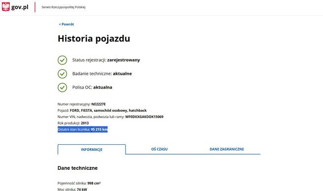 Ford Fiesta Benzyna Zarejestrowany Ubezpieczony