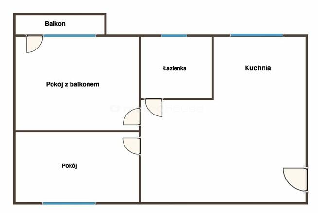 2 pokoje po remoncie LSM ul. Wallenroda