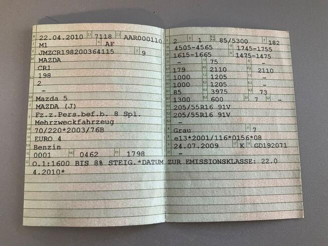 Mazda 5 1,8 benzyna, klimatronik,7 miejsc ,podgrz. fotele, isofix,ciemne szyby