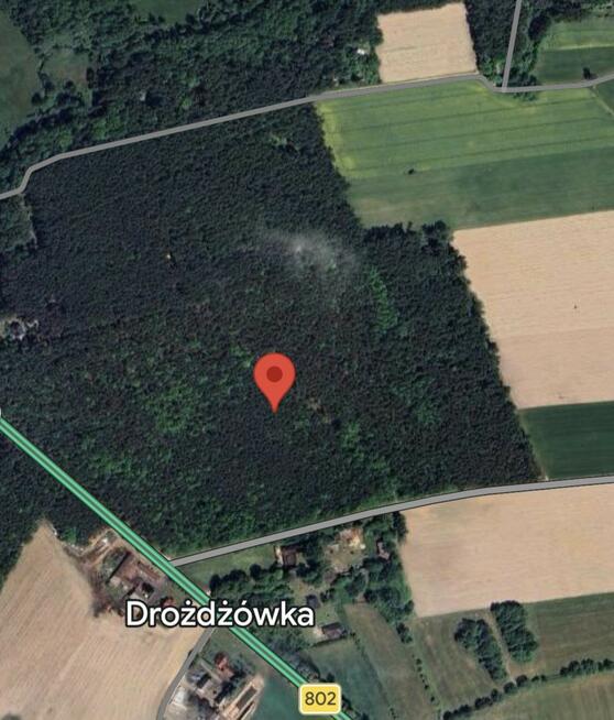 Leśna działka pod dom całoroczny. MPZP, woda i prąd przy działce
