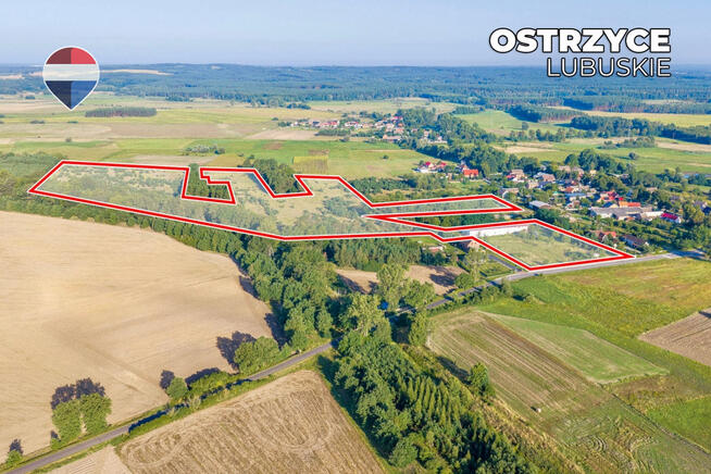 Działka 99.100 m² + budynek prod.-magazyn. + mieszkanie