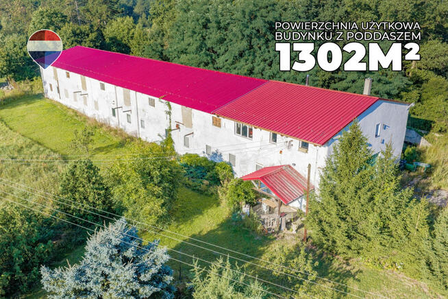 Działka 99.100 m² + budynek prod.-magazyn. + mieszkanie