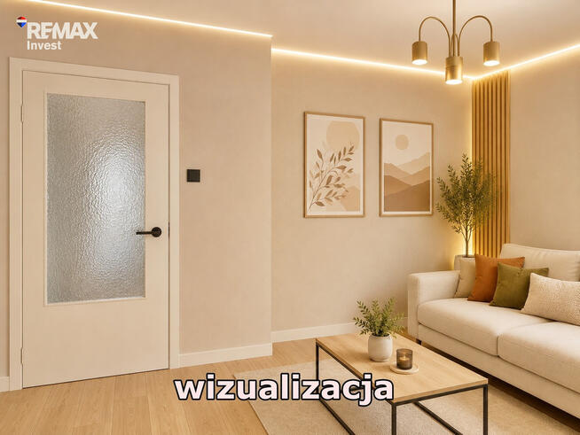 Balkon, zieleń i centrum miasta