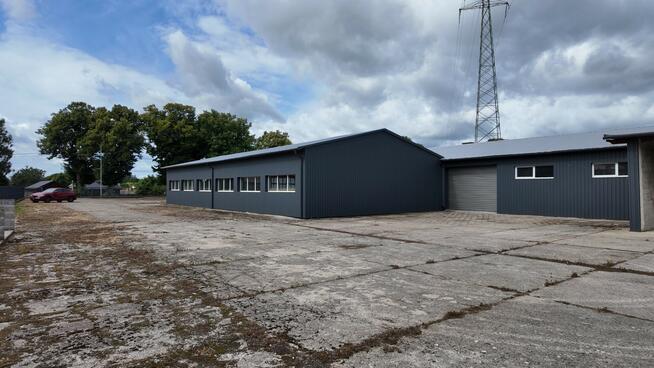Hala 1200 m² + Plac 4000 m² przy DK20 | Moc 150 kW | TIR