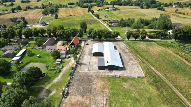 Hala 1200 m² + Plac 4000 m² przy DK20 | Moc 150 kW | TIR