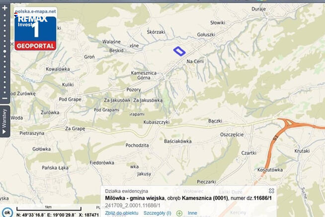 1 ha działka budowlana widokowa okolice Koniakowa