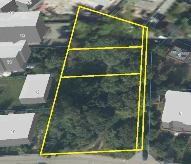 Teren inwestycyjny 3 423 m² (kompleks 4 działek)