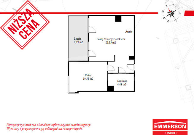 Taras 11m2, Centrum, Jasne, UE