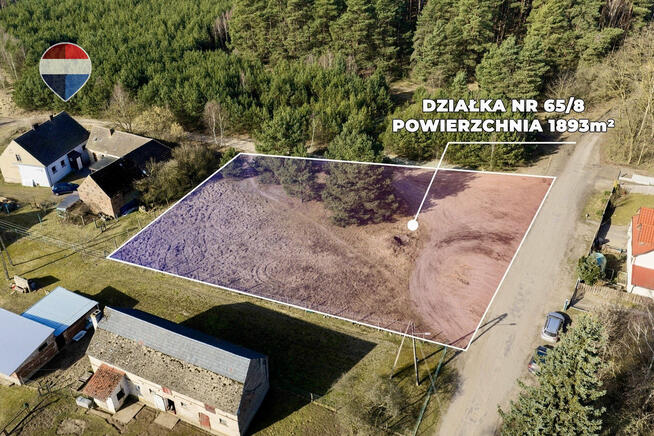 Działka przy lesie z warunkami zabudowy