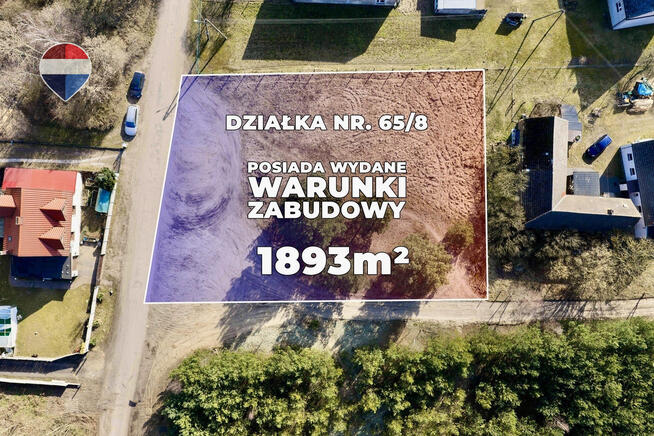 Działka przy lesie z warunkami zabudowy