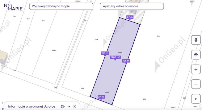 Bystre | 2983 m² | potencjał deweloperski