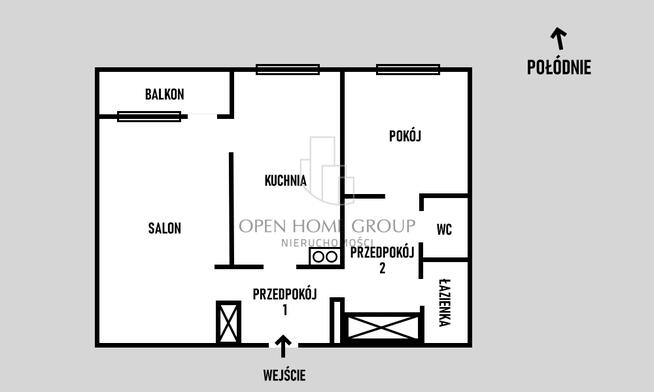 2 pokoje | 49,90 m² | balkon | Gądów Mały | TOP