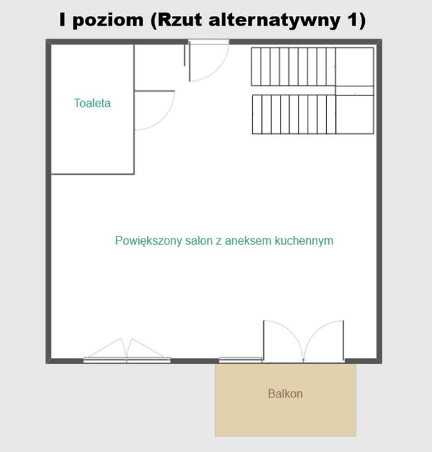 dwupoziomowy apartament w stanie deweloperskim