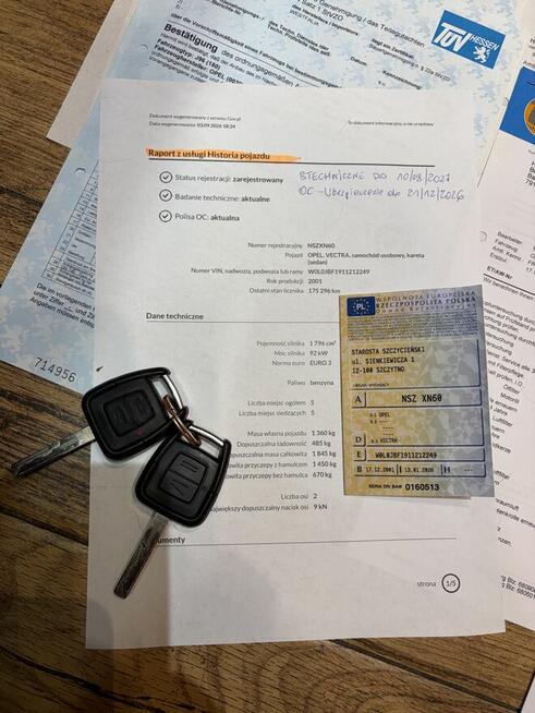 Opel Vectra - AUTOMAT - 1.8 Benzyna - BDB Wyposażenie SERWIS