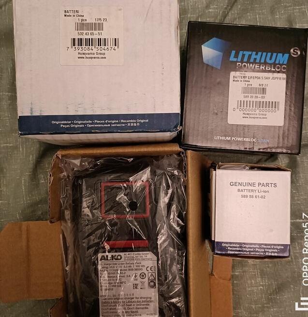 Bateria Husqvarna oraz al-ko