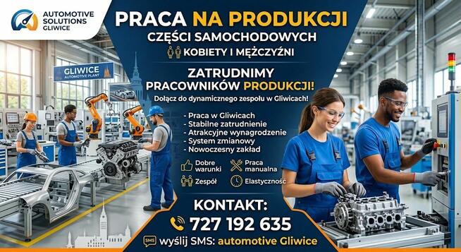 Pracownik Produkcji Zderzaków Samochodowych (K/M)/Gliwice