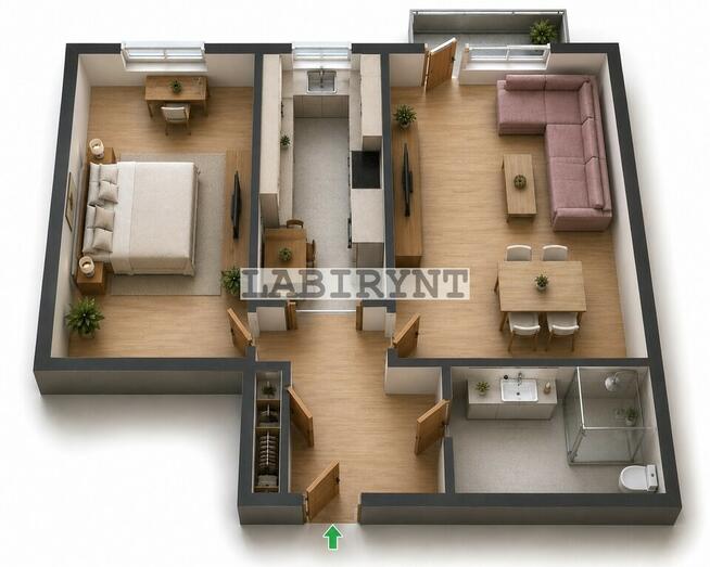 Tysiąclecie, M-3, 52m2, po remoncie, winda, balkon