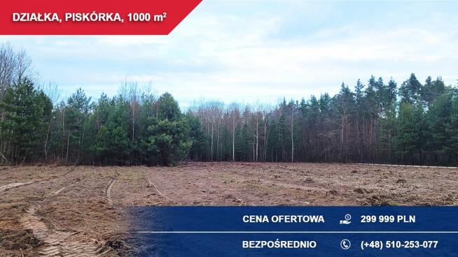 Sprzedam 1000 m2 Piskórka gm. Prażmów BUDOWLANA