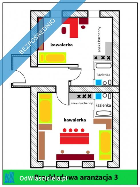 Apartament 5 pokoi 68m2 - mnogość opcji aranżacji - Poznań Ogrody