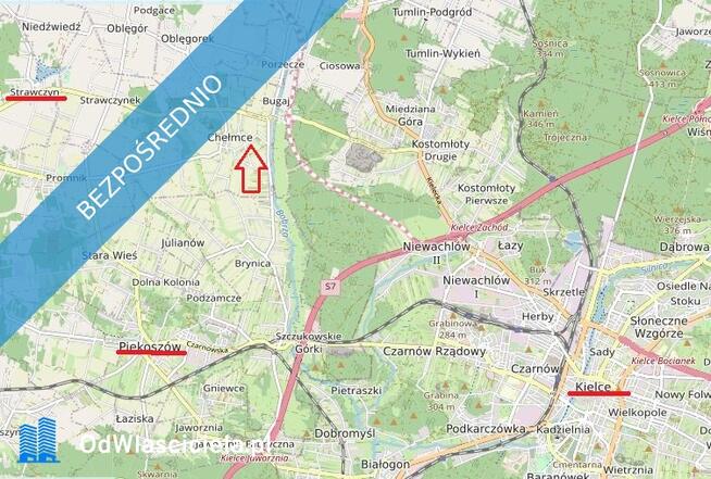 37zł/m.kw, 10km od Kielc