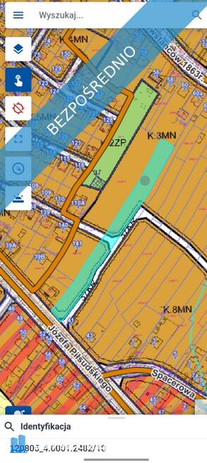 Działka budowlana 4022 m² – Miechów, ul. Piłsudskiego | MPZP | Możliwość podziału | S7 (20 min do Kr