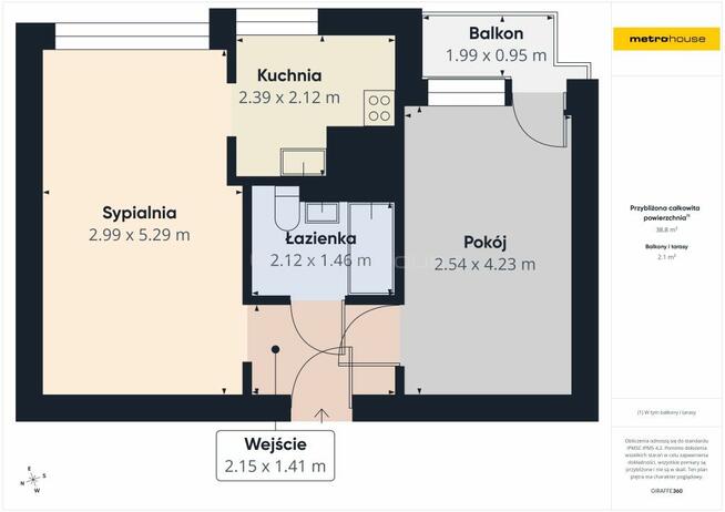 2 pokoje - do remontu - 37 m2 - ul. Morcinka Tychy