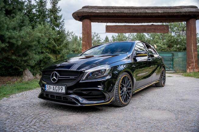 Mercedes A45 AMG Yellow Night Edition / 2.0 381KM / 2kpl opon / Salon PL / FV