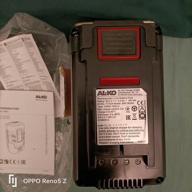 Bateria Husqvarna oraz al-ko