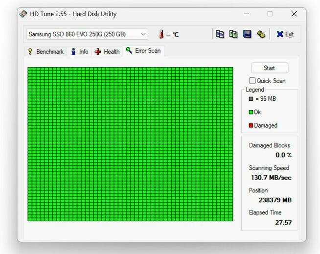 Dysk SSD Samsung MZ-76E250 250GB 2,5 SATA III