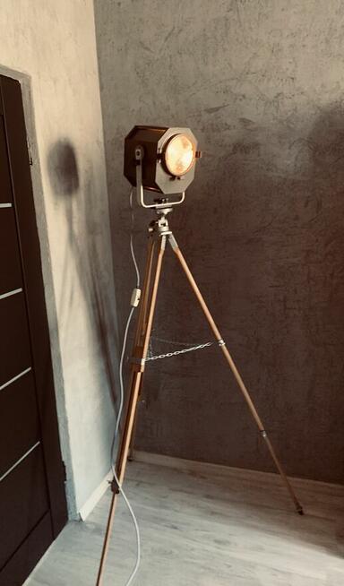 Lampa teatralna podłogowa PRL Vintage loft