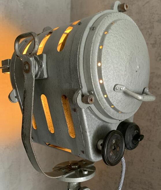 Lampa filmowa teatralna PRL Vintage loft zabytek