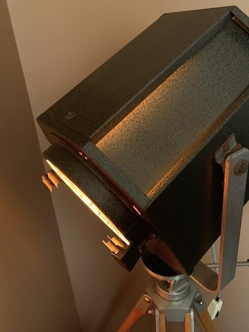 Lampa teatralna podłogowa PRL Vintage loft