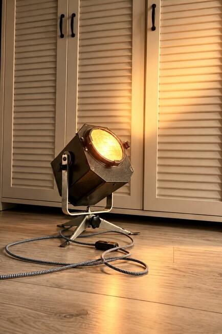 Lampa teatralna PRL loft Vintage