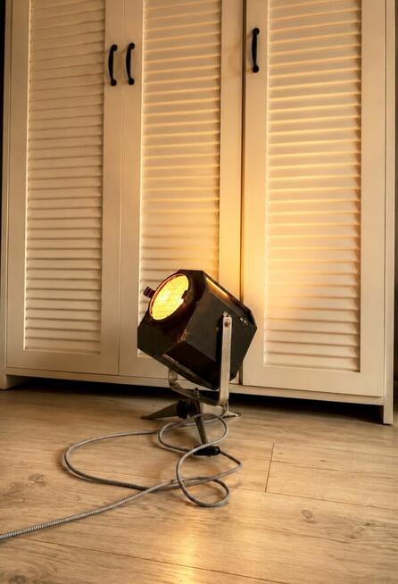 Lampa teatralna PRL loft Vintage