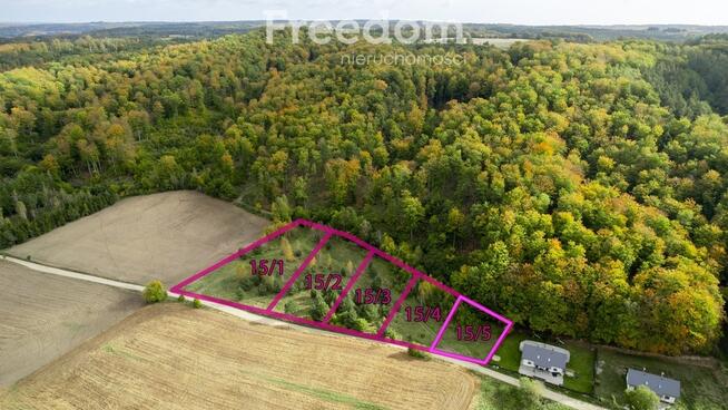 Działka budowlana przy lesie !