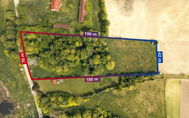 Działka inwestycyjna 1,07 ha w sąsiedztwie jeziora