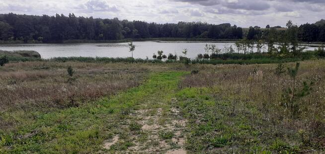 Działka rekreacyjna nad jeziorem, 706m2, prąd, woda, Chodecz
