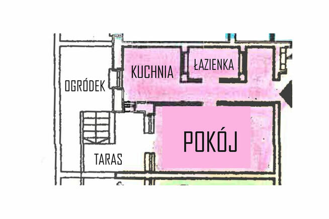 Sprzedam jednopokojowe mieszkanie w Krakowie z garażem.