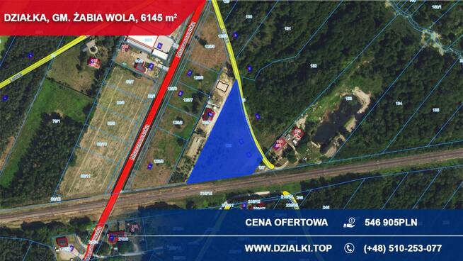 Działka inwestycyjna 6145 m2 | magazyn / usługi / zbiorowe zamieszkanie | MPZP
