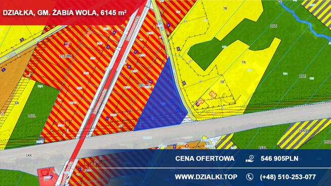 Działka inwestycyjna 6145 m2 | magazyn / usługi / zbiorowe zamieszkanie | MPZP