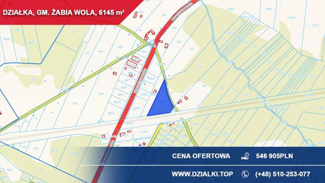 Działka inwestycyjna 6145 m2 | magazyn / usługi / zbiorowe zamieszkanie | MPZP