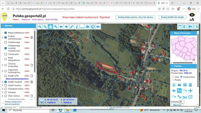 Działka BUDOWLANA 30 ary Bieszczady, Bóbrka, k. SOLINA