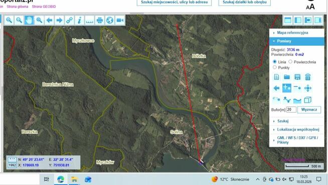 Działka BUDOWLANA, Bieszczady, Bóbrka, k. SOLINA - 64 ary