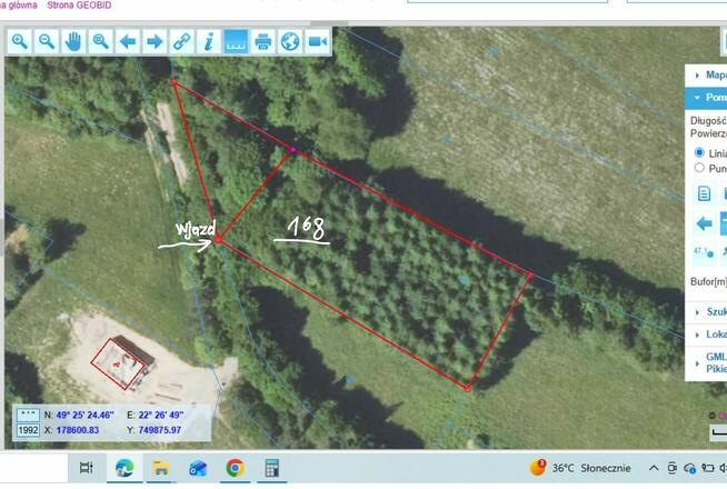 Działka BUDOWLANA – 28 arów, Bieszczady, Bóbrka, k. SOLINA