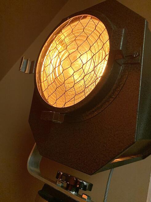 Lampa teatralna zabytek PRL ozdoba Vintage loft