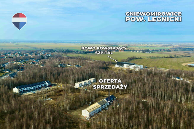 Nowoczesny dom z ogródkiem, w otulinie lasu