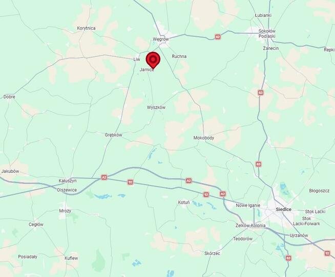 Działka siedliskowa Jarnice gm. Liw