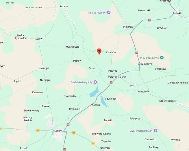 Działka siedliskowa Czuchów-Pieńki gm. Platerów