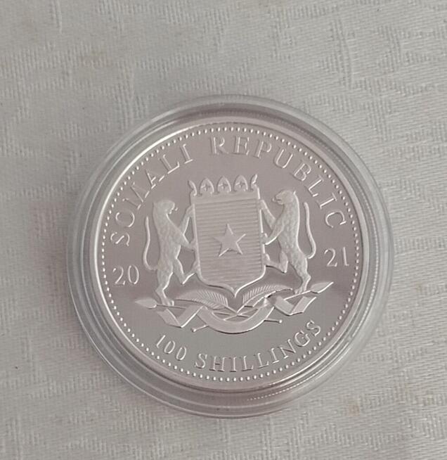 Srebrna moneta Słoń Somalijski- African Wildlife 1 oz